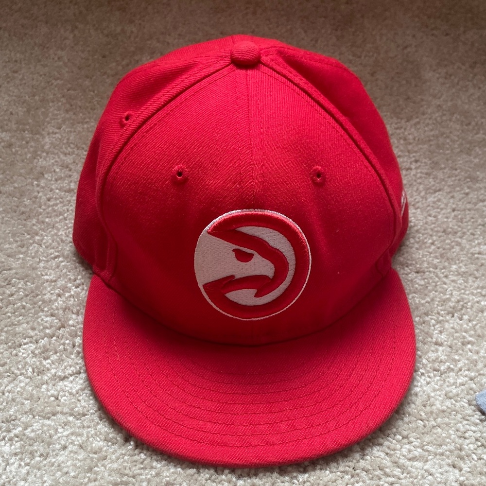 New Era Gray and Red 9FIFTY Cap